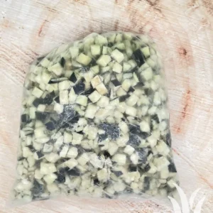 Diepvriesgroente aubergineblokjes