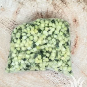Diepvriesgroente courgetteblokjes